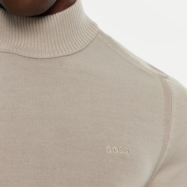 Boss Avac Turtleneck Sweater Beige