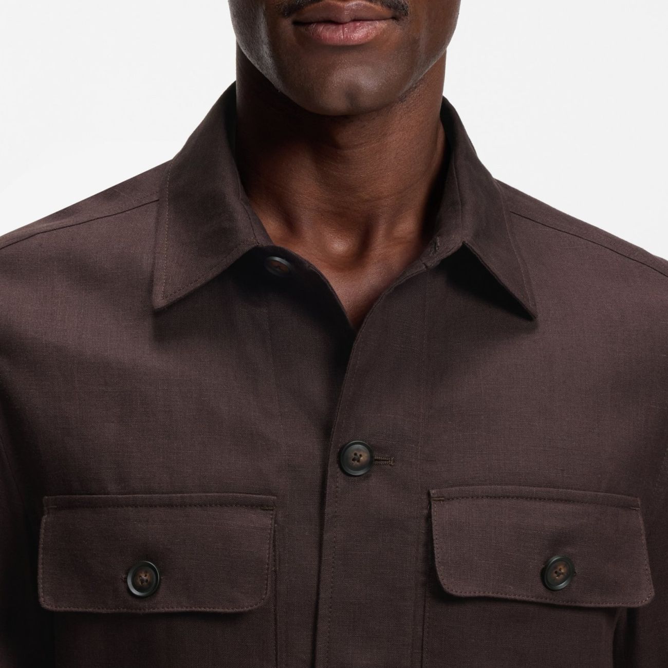 Boss Carper Overshirt Bruin