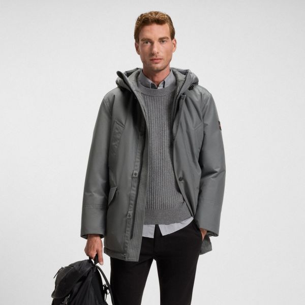 Boss Osiass Parka Grijs
