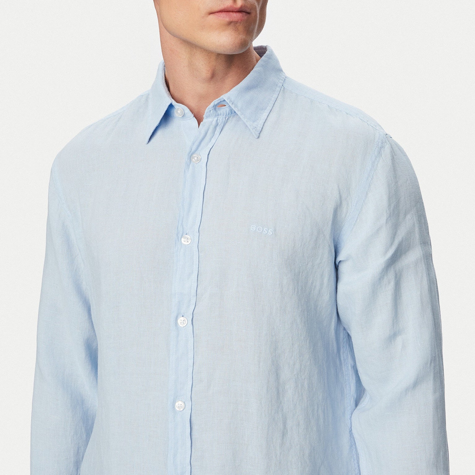 Boss Relegant Overhemd Licht Blauw