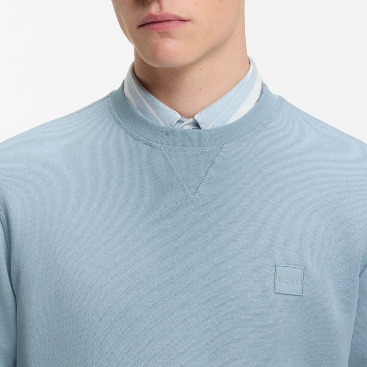 Boss Westart Sweater Licht Blauw