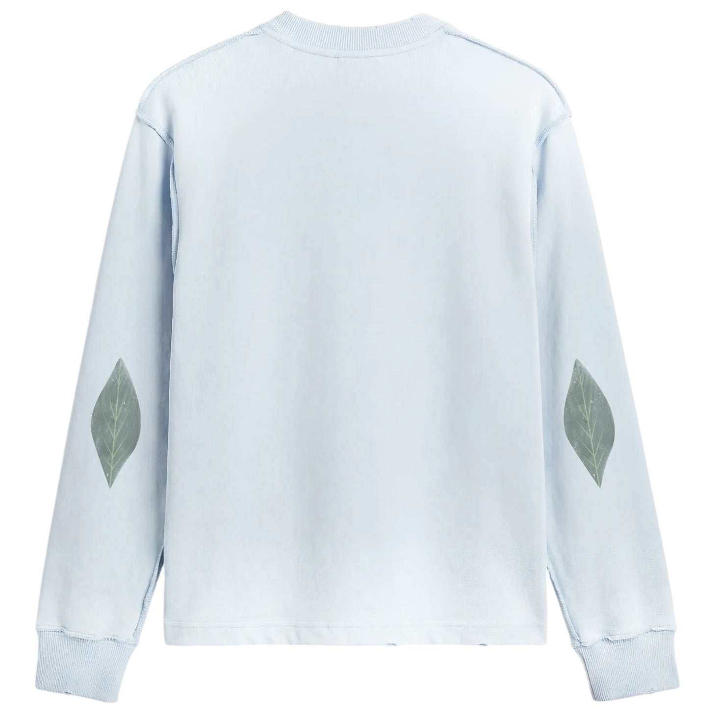 Bram’s Fruit Distressed Leaf Longsleeve T-shirt Licht Blauw