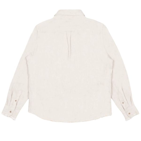 Bram's Fruit Distressed Linen Overhemd Beige