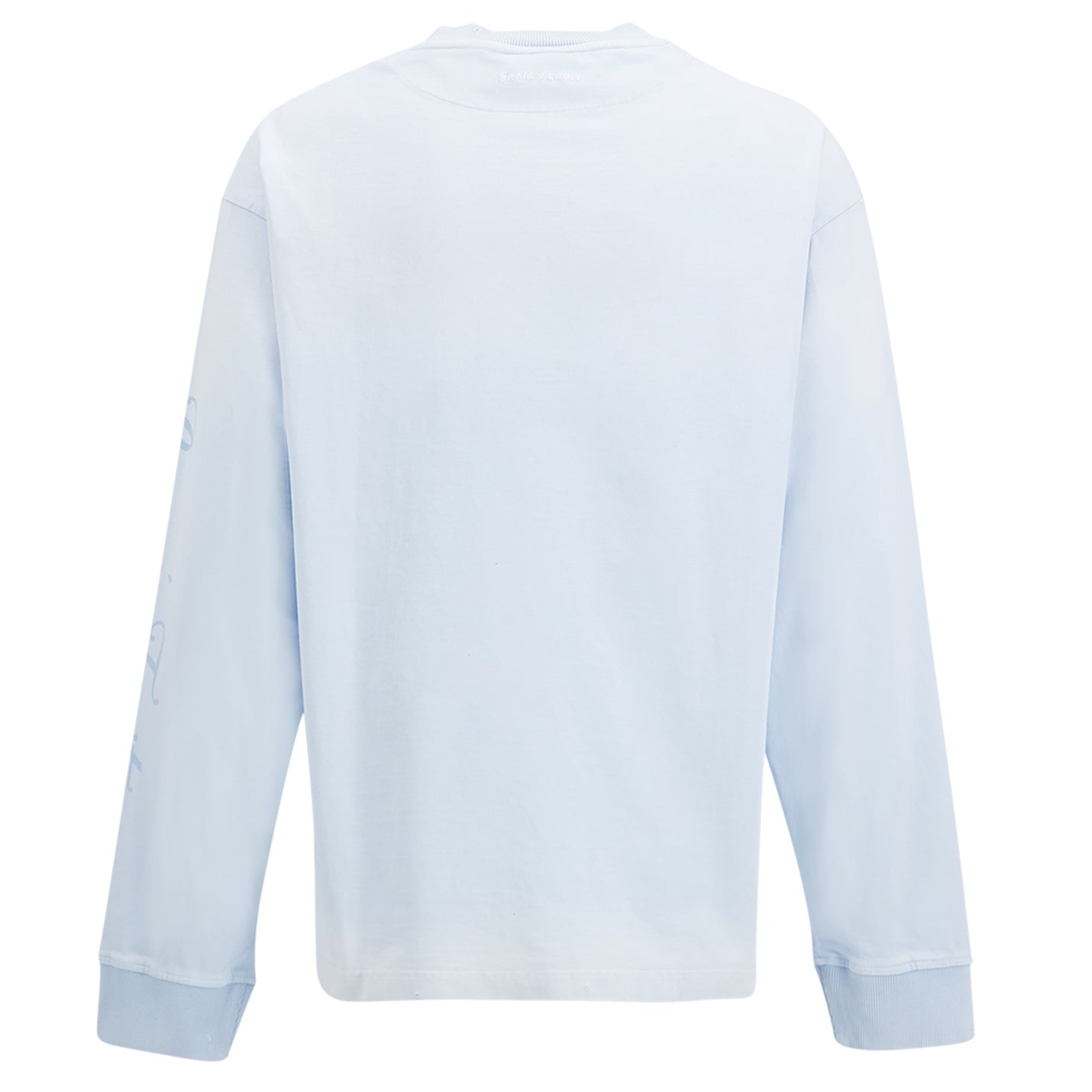 Bram’s Fruit Distressed Script Logo Longsleeve T-shirt Licht Blauw