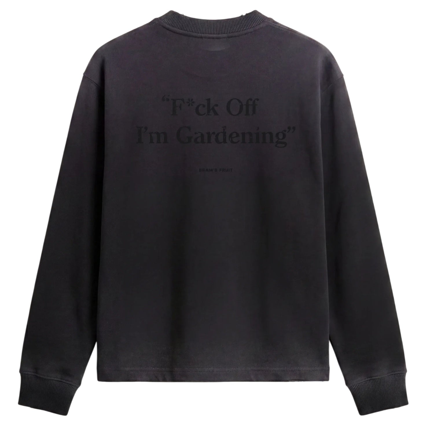 Bram's Fruit Gardening Distressed Longsleeve T-shirt Zwart
