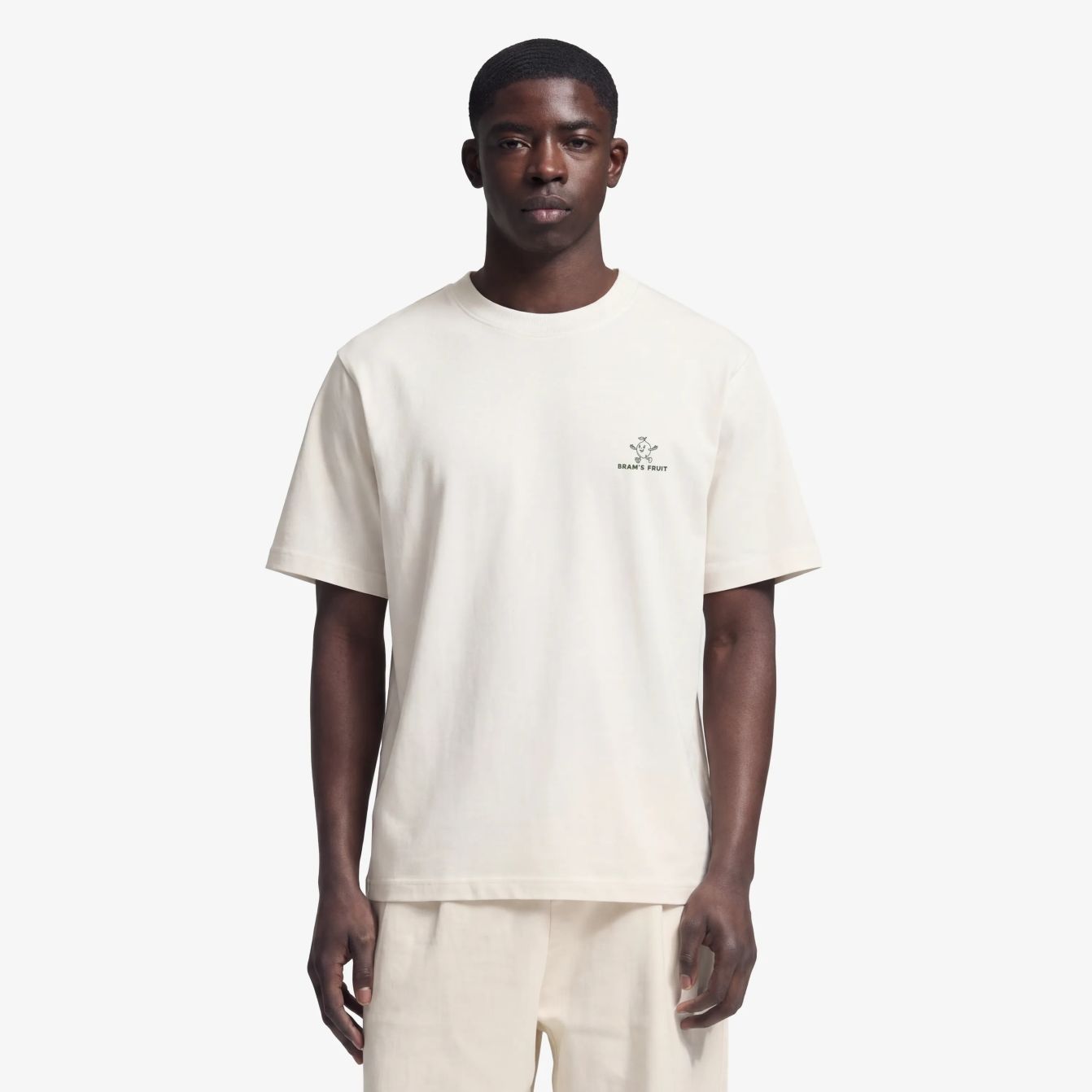 Bram’s Fruit Lemon Outline T-shirt Wit