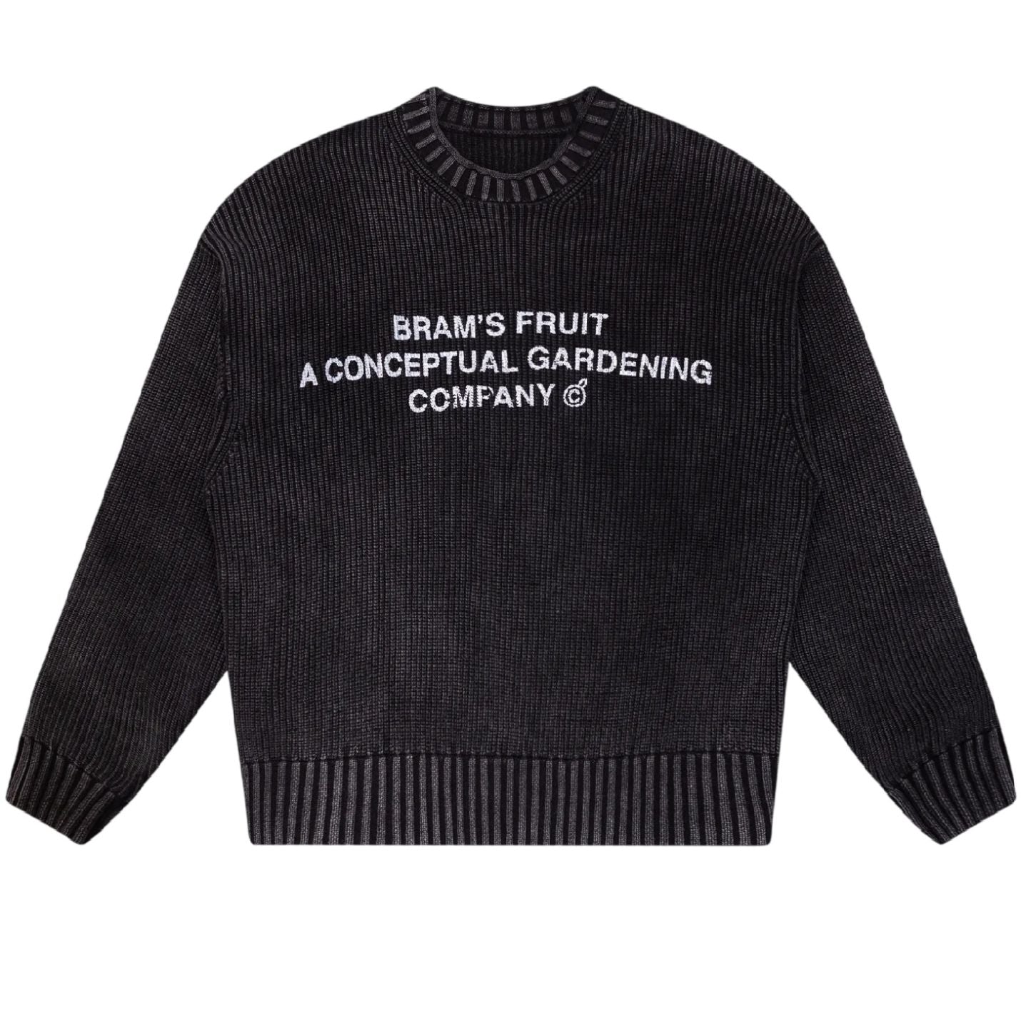 Bram’s Fruit Stamp Knit Sweater Antraciet