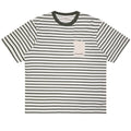Bram's Fruit Varsity Striped T-shirt Wit/Donker Groen
