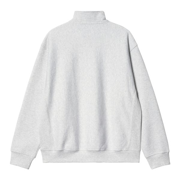 Carhartt Half Zip American Script Sweater Licht Grijs
