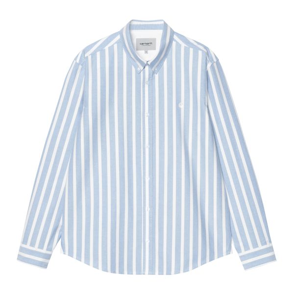 Carhartt WIP Deven Overhemd Licht Blauw/Wit