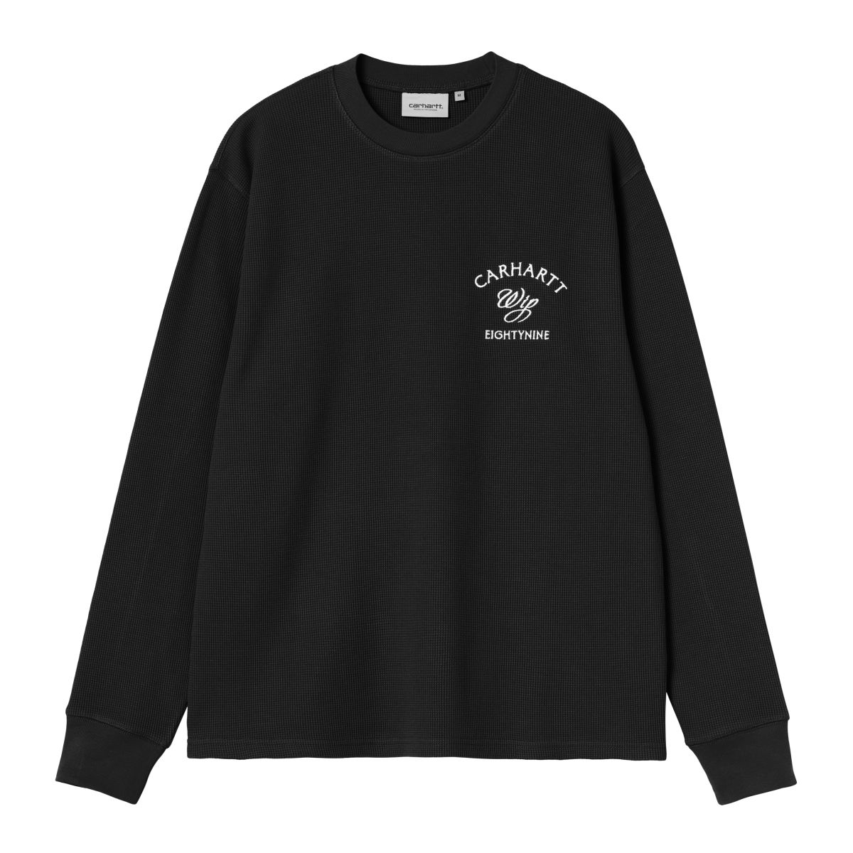 Carhartt WIP Eightynine Waffle Longsleeve T-shirt Zwart