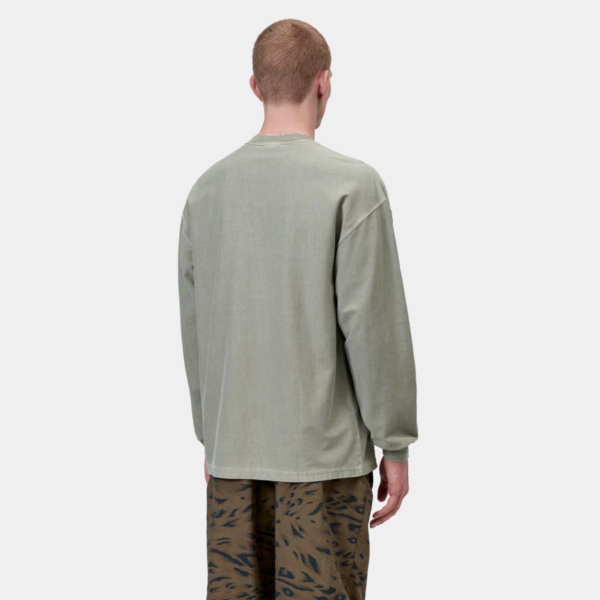 Carhartt WIP Loose Pocket Longsleeve T-shirt Licht Groen