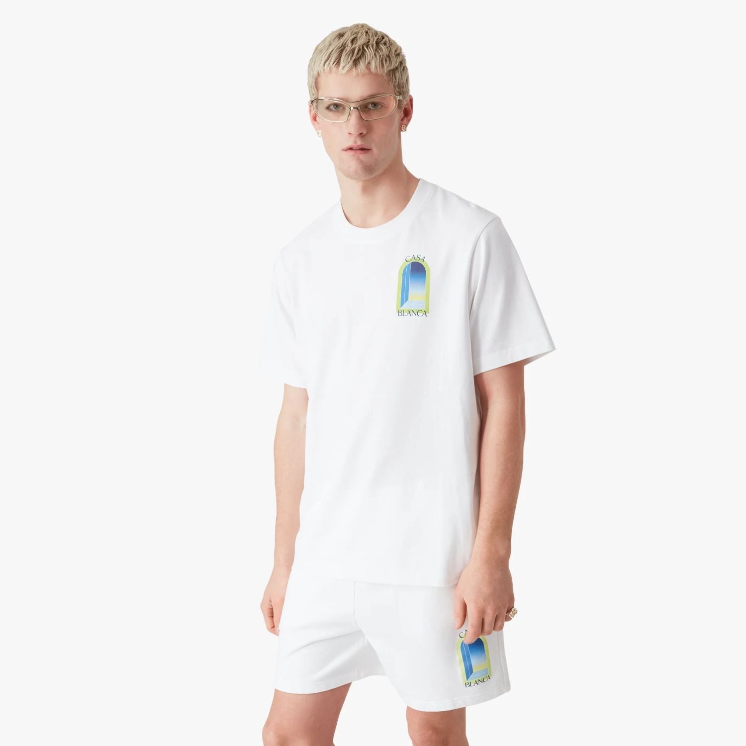 Casablanca Arches T-shirt Wit