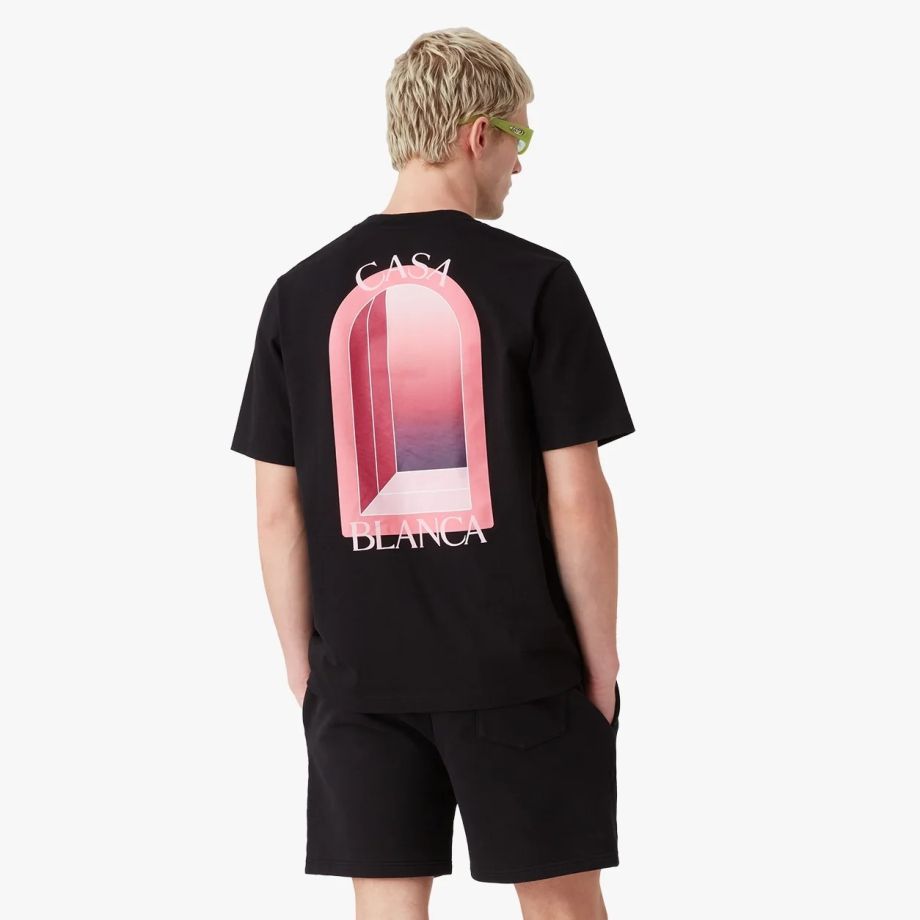 Casablanca Arches T-shirt Zwart