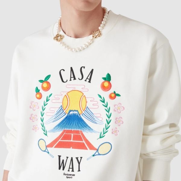 Casablanca Casa Way Mountain Sweater Off White