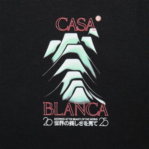 Casablanca Frosty Mountain T-shirt Zwart