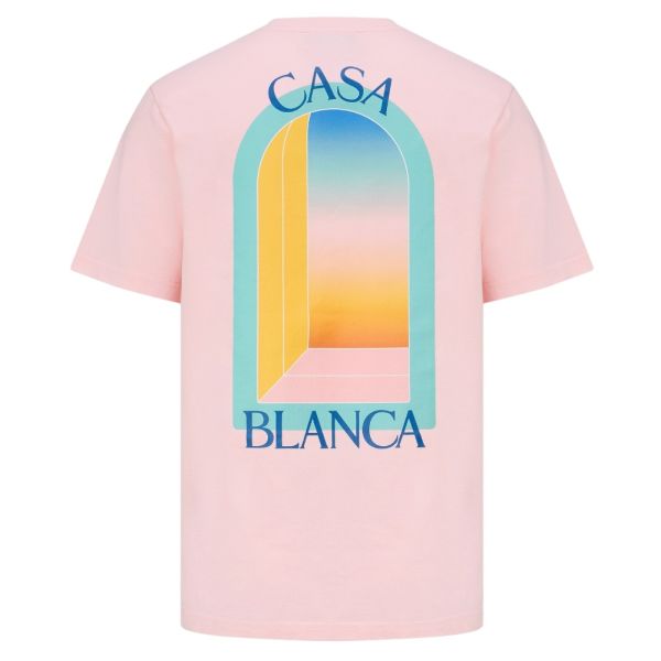 Casablanca L'Arc Colore T-shirt Roze