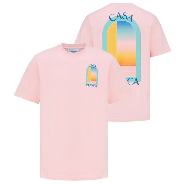 Casablanca L'Arc Colore T-shirt Roze