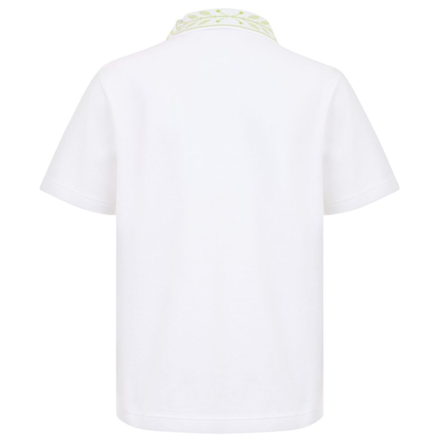 Casablanca Laurel Pique Polo Wit