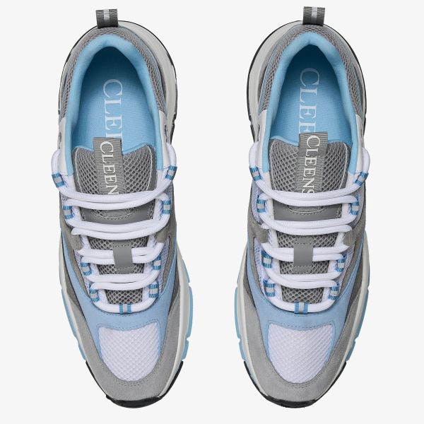 Cleens Aero Runner Sneaker Blauw/Grijs