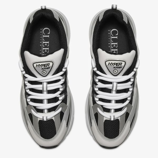 Cleens Hyper Runner Sneaker Wit/Zwart