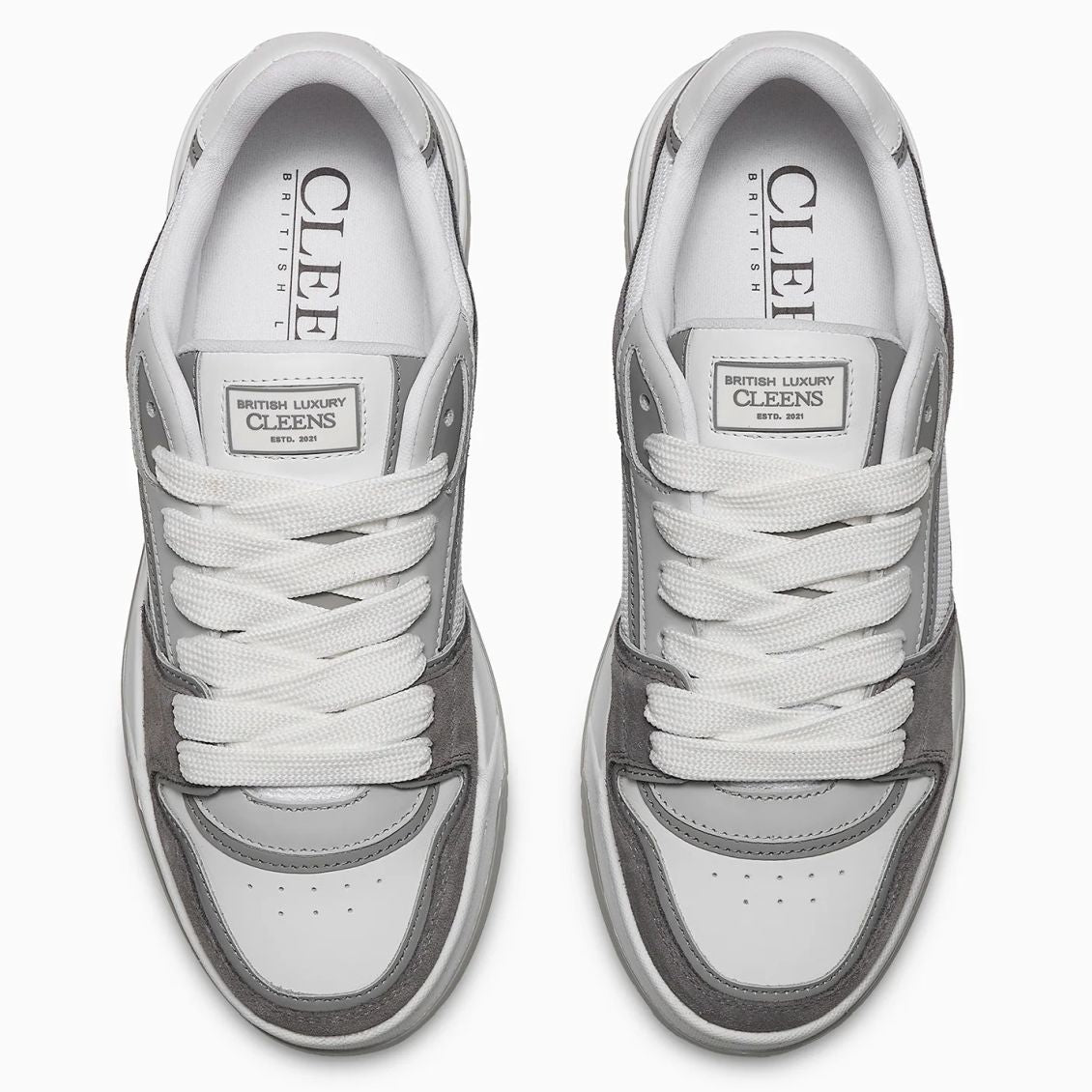 Cleens Lay Up Sneaker Grijs/Wit