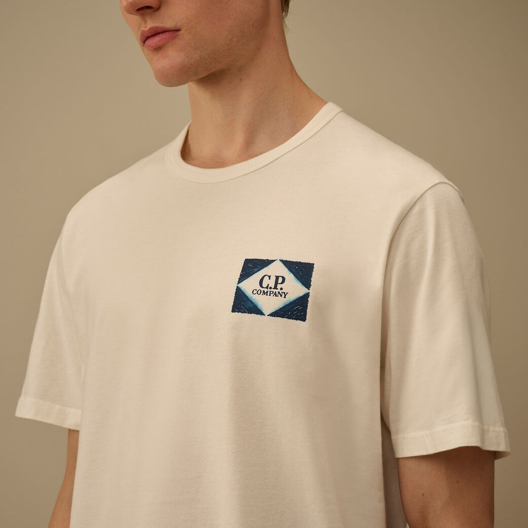 CP Company Compact Logo T-shirt Wit
