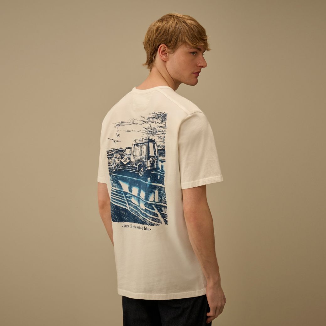 CP Company Compact Logo T-shirt Wit