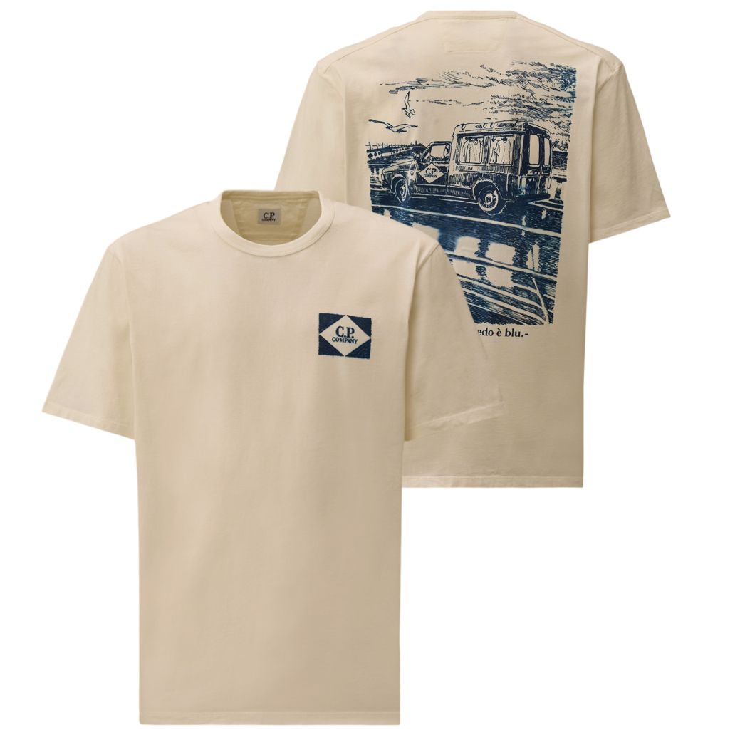 CP Company Compact Logo T-shirt Wit