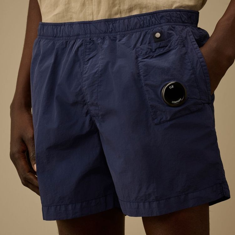 CP Company Flatt Nylon Lens Zwembroek Donker Blauw