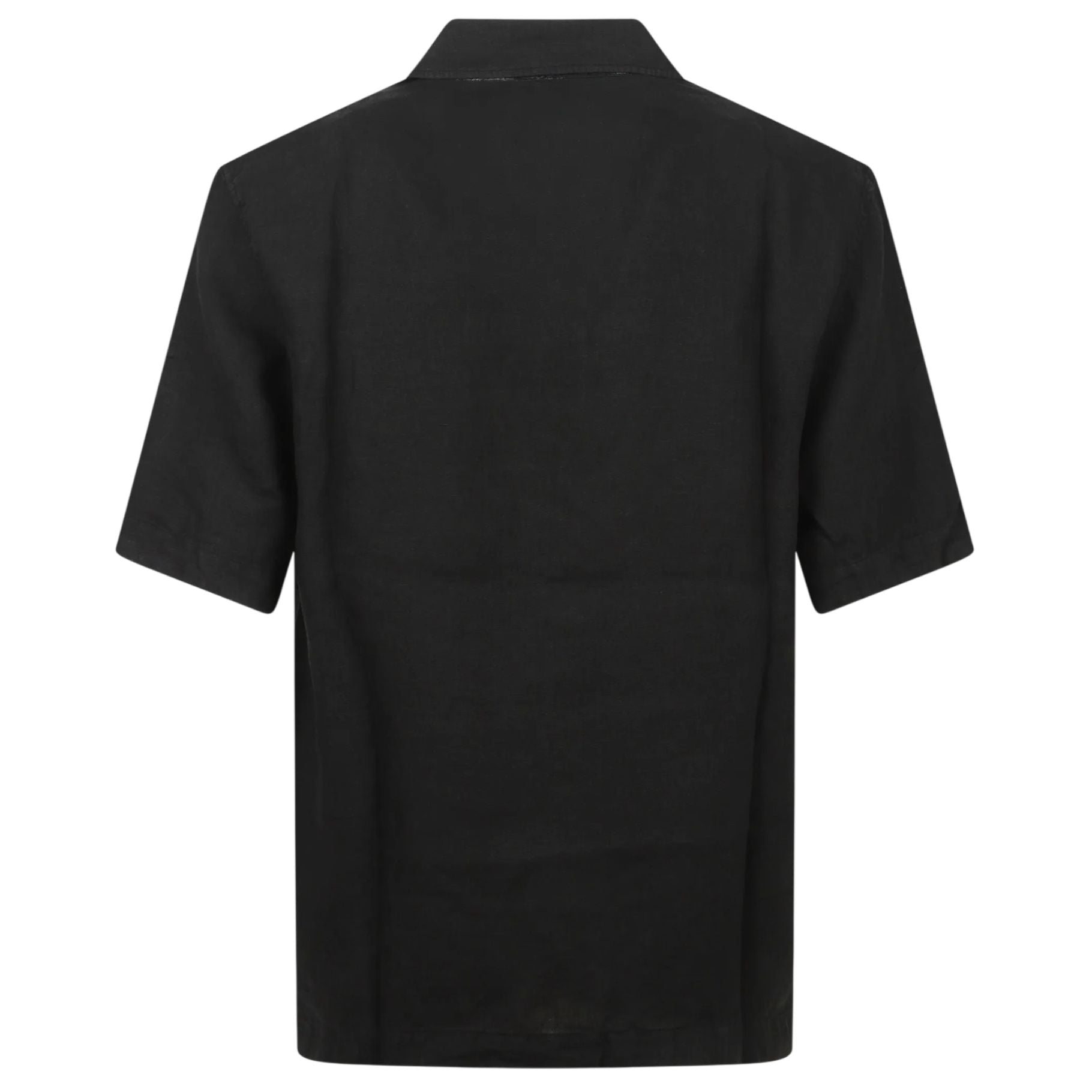 CP Company Linen Boxy Overhemd Zwart