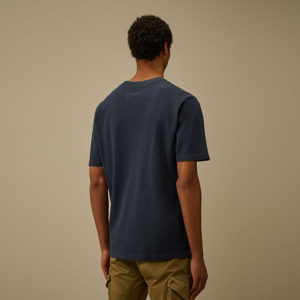 CP Company Piquet Pigment Dyed T-shirt Navy
