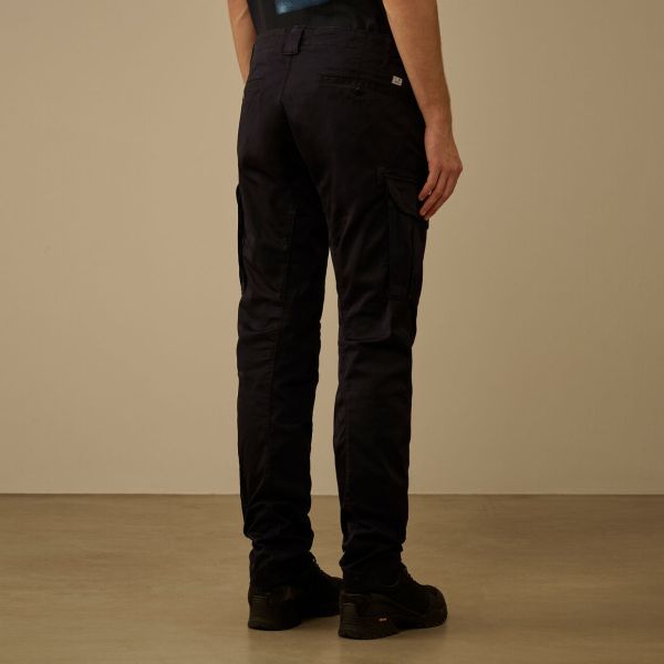 CP Company Stretch Sateen Ergonomic Lens Cargo Broek Navy