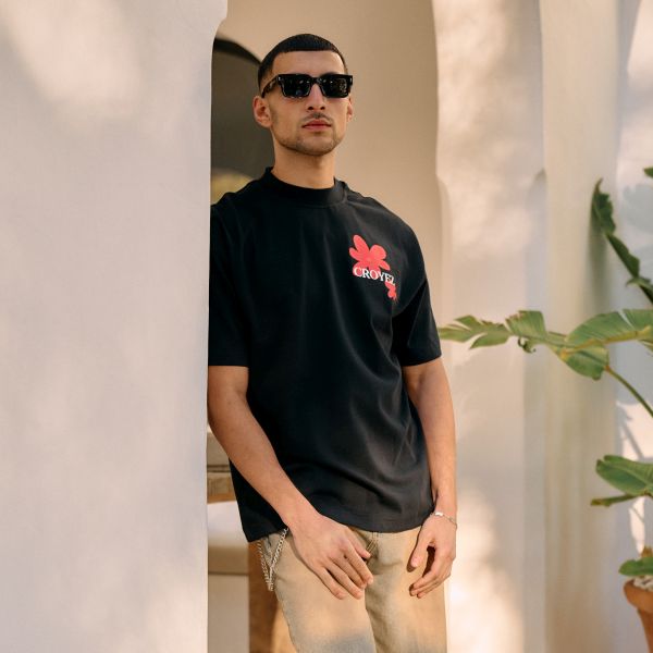 Croyez Botanique T-shirt Zwart/Rood