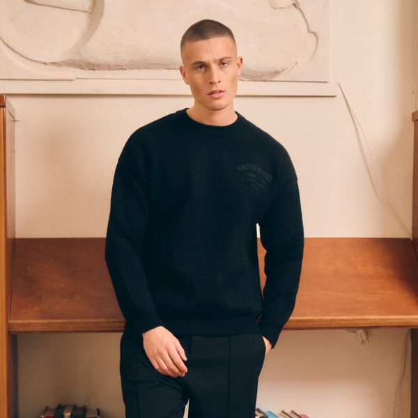 Croyez En Vous Knit Sweater Zwart