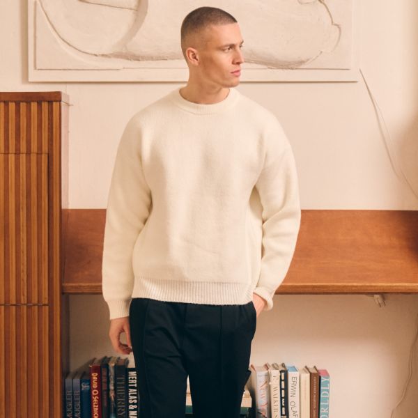 Croyez Gallery Knit Sweater Off White