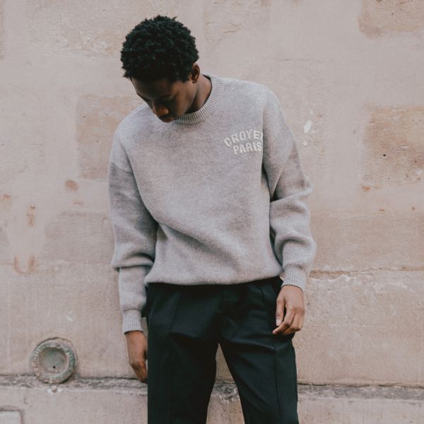 Croyez Paris Knit Sweater Grijs