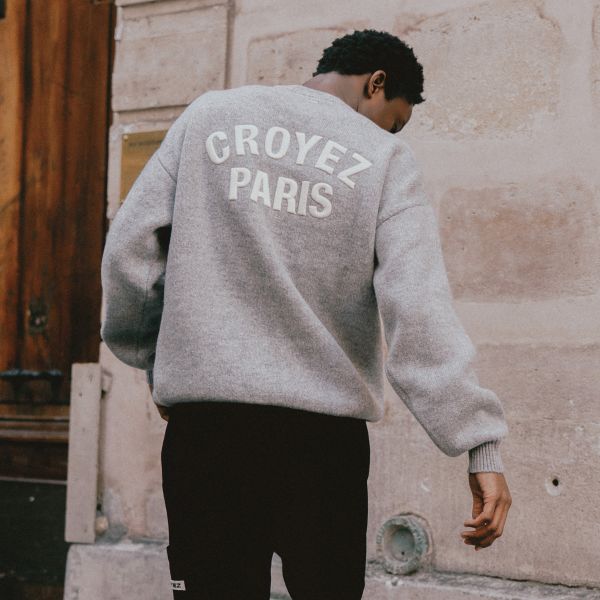 Croyez Paris Knit Sweater Grijs