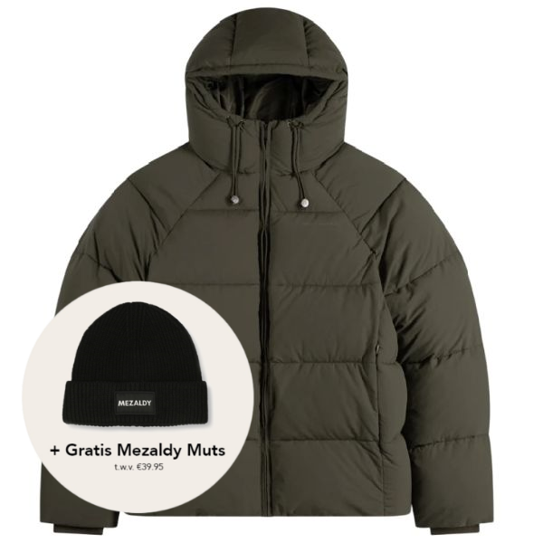Daily Paper Relaxed Puffer Donker Groen