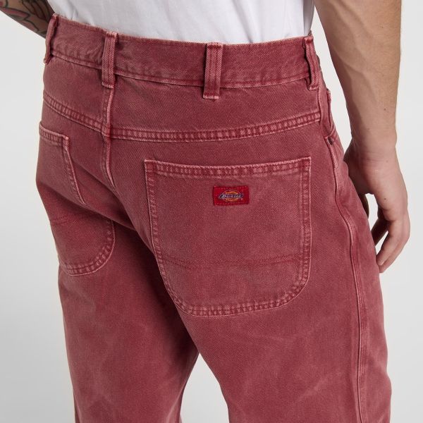 Dickies 958 Baggy Straight Work Jeans Rood
