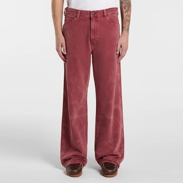 Dickies 958 Baggy Straight Work Jeans Rood
