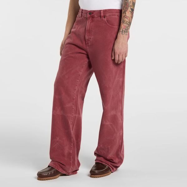 Dickies 958 Baggy Straight Work Jeans Rood