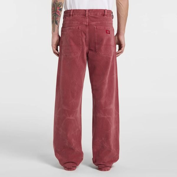 Dickies 958 Baggy Straight Work Jeans Rood