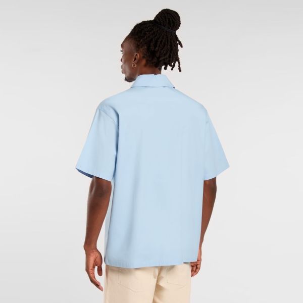 Dickies Ranch Quarter Zip Overhemd Licht Blauw