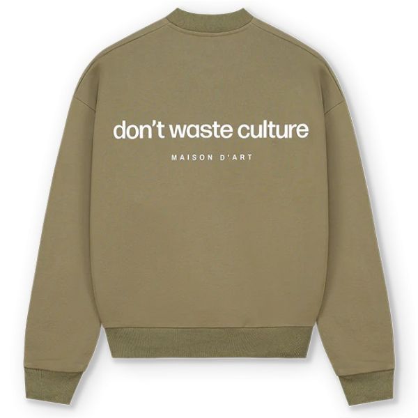 Don't Waste Culture Ruben Sweater Donker Groen