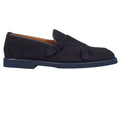 Doucal's Adler Patta Double Buckle Moccasin Navy