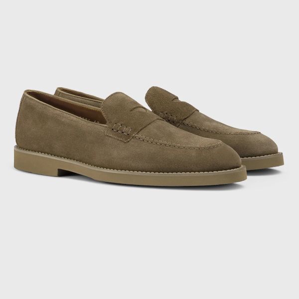 Doucal's Penny Adler Moccasin Donker Groen