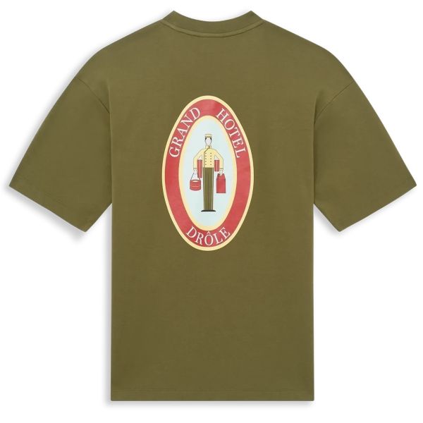 Drôle De Monsieur Groom T-shirt Donker Groen