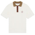 Drôle De Monsieur Maille Ajourée D Miroir Polo Off White