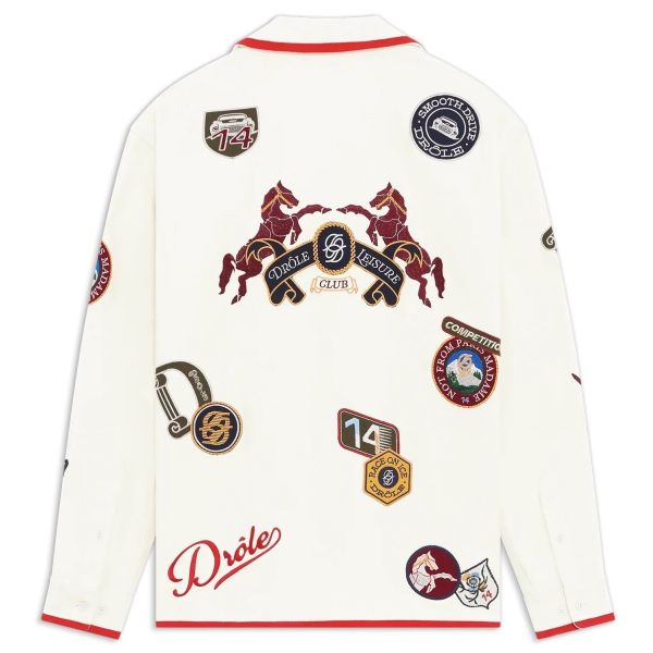 Drôle De Monsieur Racing Overhemd Off White